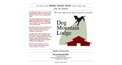 Desktop Screenshot of dogmountainlodge.com