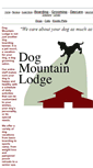 Mobile Screenshot of dogmountainlodge.com